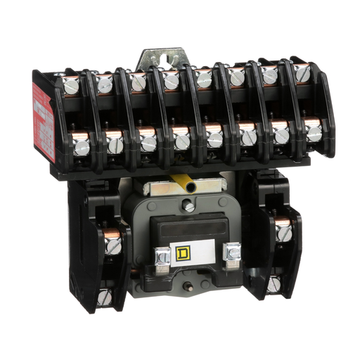 Product image for Square D 8903LO0010V02 110/120 VAC 30 Amp 10-Pole 10NC Open Type Electrically Held Lighting Contactor