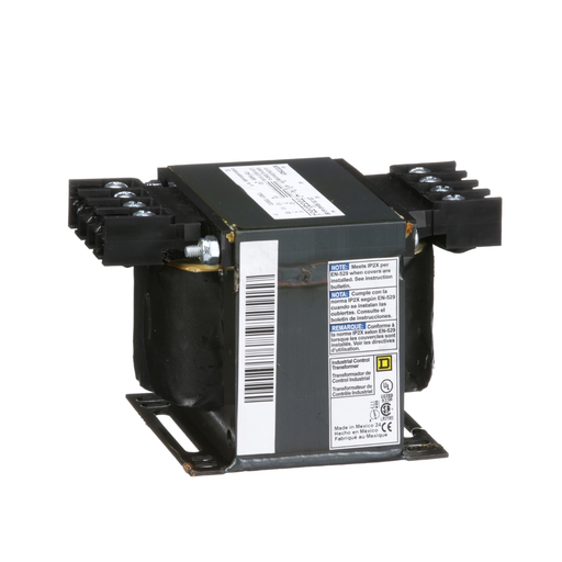 Product image for Square D 9070T250D1 250 VA 240 x 480 VAC Primary 120 VAC Secondary 1-Phase Control Transformer