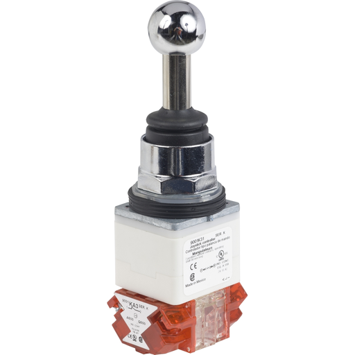Product image for Square D 9001K31H8 30 mm 600 VAC Momentary/Maintained/Momentary 2NC Joystick Push Button