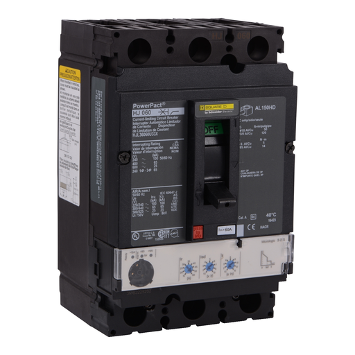 Product image for SQD HJL36060U33X Circuit breaker, P