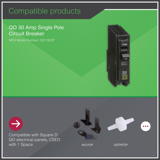 Mayer-DDS-Mini circuit breaker, QO, 30A, 1 pole, 120/240VAC, 10kA, plug in-2