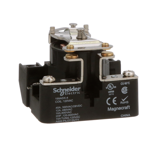 Product image for SQD 199ADX-4 Power relay, SE Relays
