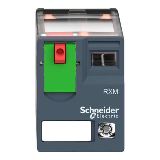 Mayer-DDS-miniature plug in relay, Harmony Electromechanical Relays, 10A, 3CO, with LED, lockable test but to n, 120V AC-2