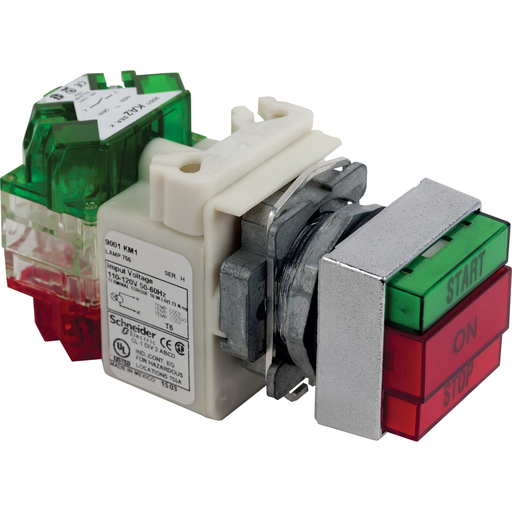 Square D 9001KXRG137 30 mm Green/Red Body Momentary Extended Push Button Operator Product image for Square D 9001KXRG137 30 mm Green/Red Body Momentary Extended Push Button Operator