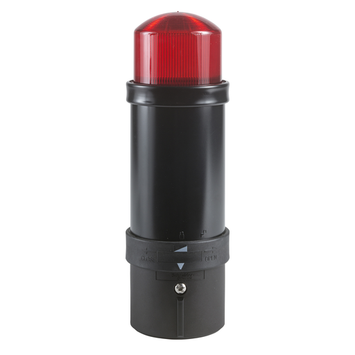 Mayer-DDS-Illuminated beacon, Harmony XVB, plastic, red, 70mm, flashing, integral flash discharge tube, 10 joule, 230V AC-1