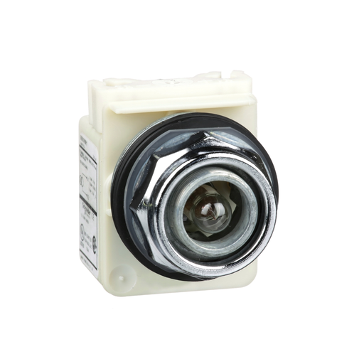 Product image for Square D 9001KP1 30 mm 110/120 Volt Metal Bezel Standard Round Pilot Light