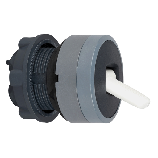 Mayer-DDS-Toggle switch head, Harmony XB5, plastic, black, 22mm, 2 positions, spring return, grey bezel-1
