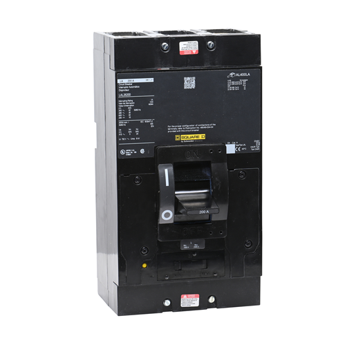 Product image for Square D LAL26200 600 Volt 200 Amp Molded Case Circuit Breaker