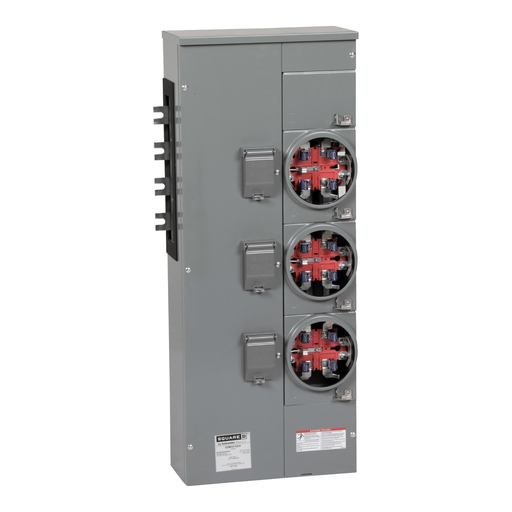 Product image for Square D EZMH313225 208 Star/120 VAC 225 Amp 3-Phase 4-Wire Ringless Meter Center Branch Unit