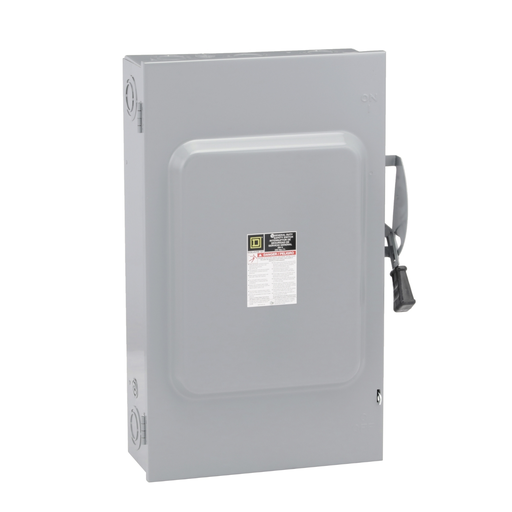 Picture of DU324 - Safety switch, general duty, non fusible, 200A, 3 pole, 60hp, 240VAC, NEMA 1