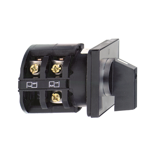 Mayer-DDS-Cam changeover switch, Harmony K, front mounting, plastic, 4 poles, 30 degree, 32A, 64x64mm, marked 1/2-1