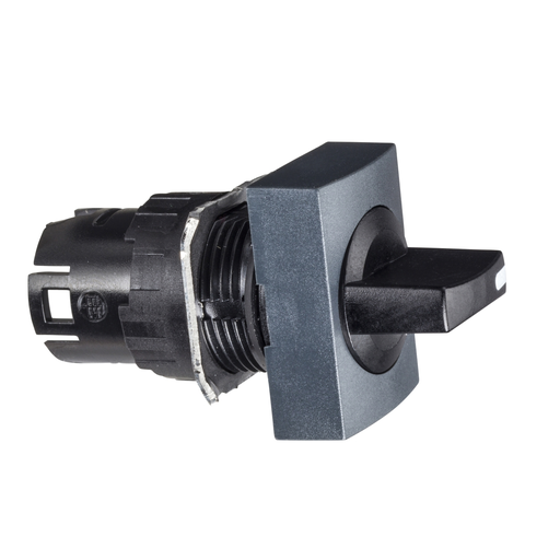 Mayer-DDS-Head for selector switch, Harmony XB6, black rectangular 16mm 2 positions 90degrees stay put-1