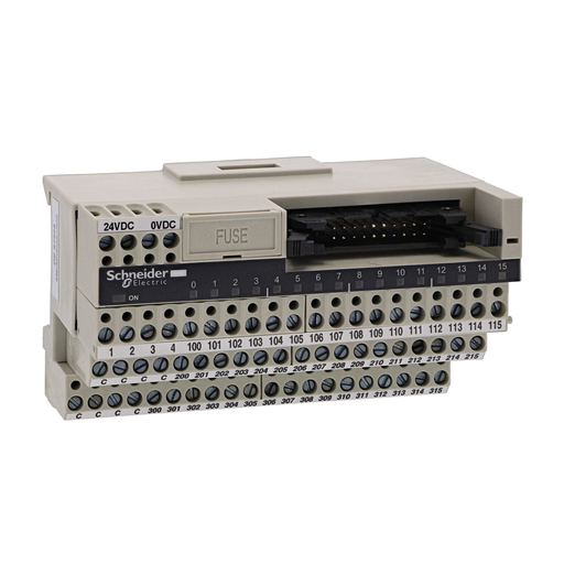 Mayer-DDS-passive connection sub-base ABE7 - 16 inputs or outputs - Led-1