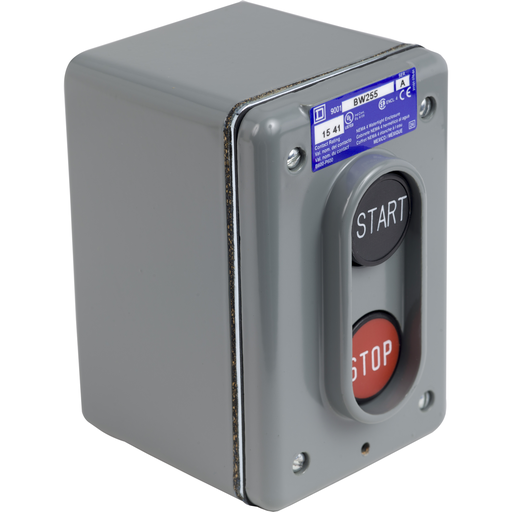 Product image for Square D 9001BW255 5 Amp 600 Volt Type B Control Station