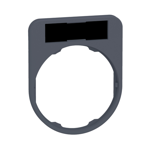 Mayer-DDS-legend holder 40 x 50 mm for flush mounted heads w/ leg for engr. cp grey-1