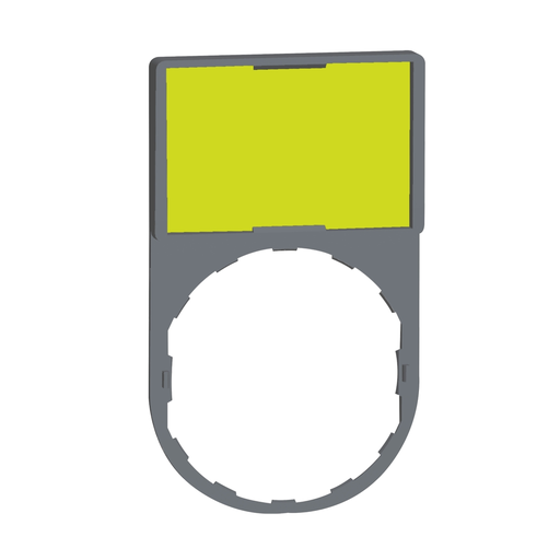 Mayer-DDS-legend holder 30 x 50 mm with blank legend color plated grey-1