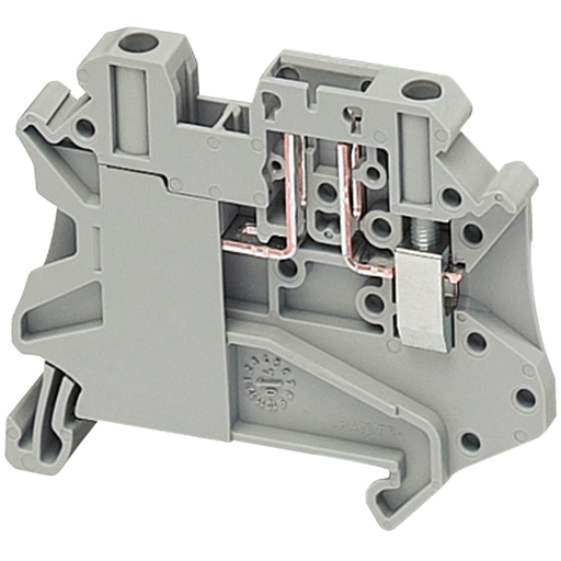 Mayer-DDS-Terminal block, spring type, basic disconnect terminal, 2 points, 4mm², grey-1