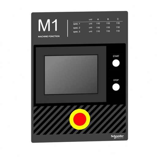 Mayer-DDS-Legend panel 300x400mm template 1, Harmony XB5-2