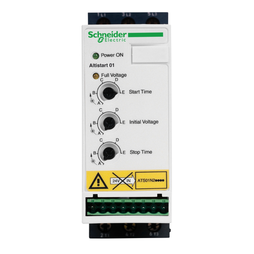 Product image for Square D ATS01N209RT 440 to 480 VAC 9 Amp 5 Hp 3-Phase IP20 Soft Starter