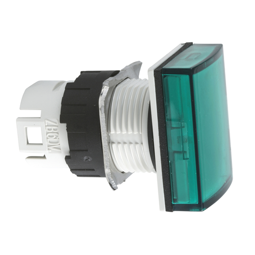 Mayer-DDS-Head for pilot light, Harmony XB6, rectangular green, 16mm, integral LED-1