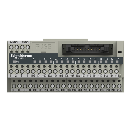 Mayer-DDS-passive connection sub-base ABE7 - 16 inputs or outputs - Led-2