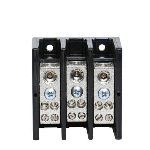 Mayer-DDS-Power distribution block, Linergy, 3 pole, 1 line, 4 load, 175A Cu, 600V-2