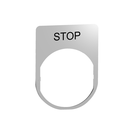 Mayer-DDS-legend plate metal with stop marking-1
