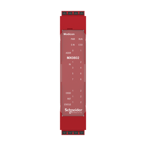 Mayer-DDS-expansion module, Modicon MCM, 8 inputs 2 output pairs, spring-2