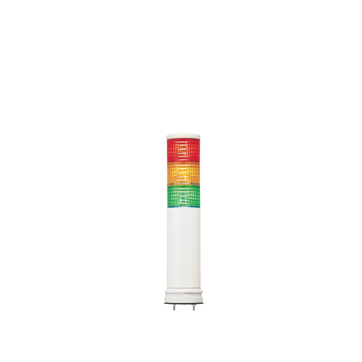 Mayer-DDS-Complete pre wired monolithic tower light, Harmony XVC, plastic, red orange green, 60mm, base mounting, steady or flashing, buzzer,IP54, 100...240V AC-1