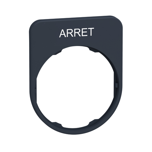 Mayer-DDS-legend plate with arret marking for flush-1