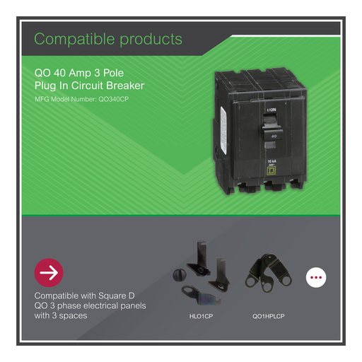 Mayer-DDS-Mini circuit breaker, QO, 40A, 3 pole, 120/240VAC, 10kA, plug in-2