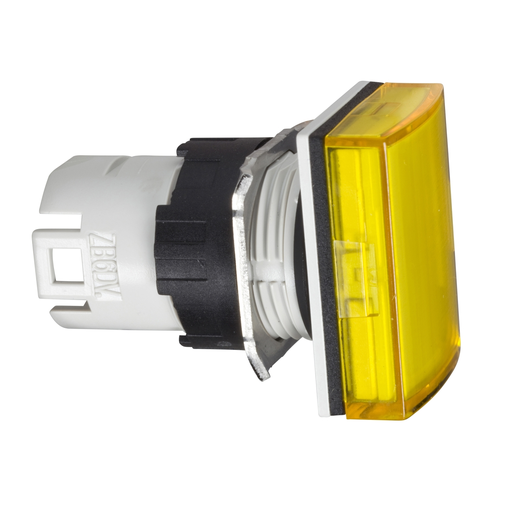 Mayer-DDS-Head for pilot light, Harmony XB6, rectangular yellow, 16mm, integral LED-1