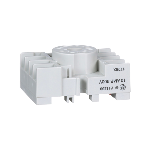 Product image for Square D 8501NR51 600 VAC 10 Amp Din Rail/Direct Panel Mount 1-Tier Relay Socket