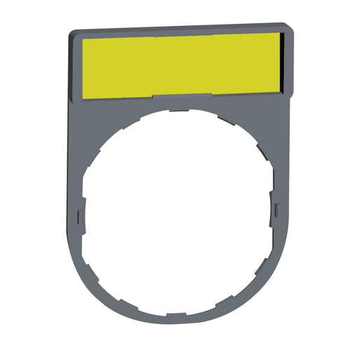Mayer-DDS-Legend holder, Harmony XB5, 30 x 40mm, grey bezel, 8 x 27mm white blank legend, unmarked-1