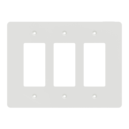Mayer-DDS-Cover frame, X Series, 3 gangs, screw fixed, mid sized plus, white, matte finish-2