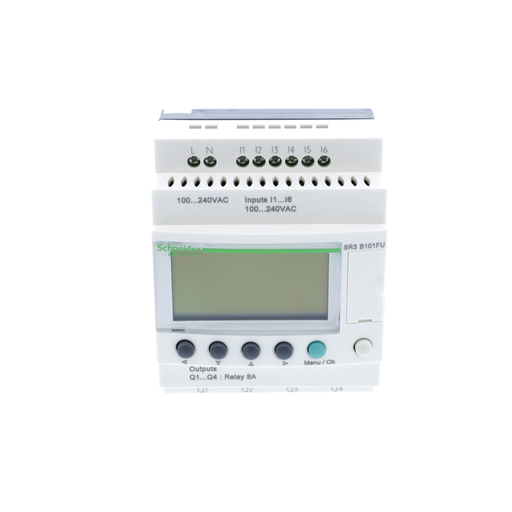 Mayer-DDS-modular smart relay, Zelio Logic SR2 SR3, 10 IO, 100 to 240V AC, clock, display-2