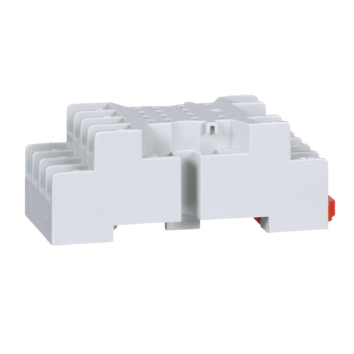 Product image for Square D 8501NR45 300 VAC 10 Amp Din Rail/Direct Panel Mount Double Tier Relay Socket