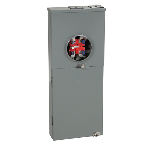 Product image for Square D RC816F200CH 200 Amp 1-Phase 3-Wire Surface Mount Overhead/Underground Service Ringless Type Meter Main