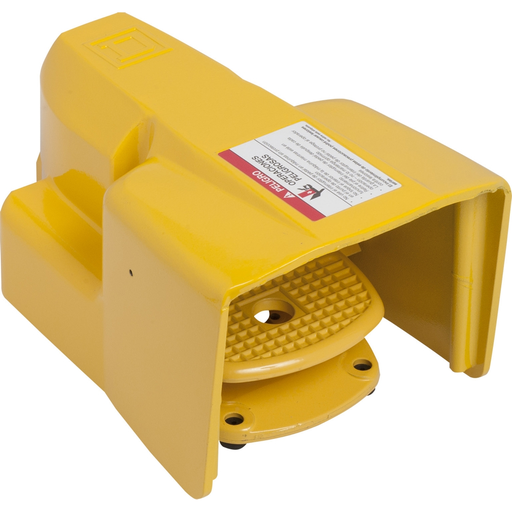 Product image for Square D 9002AW133 0.6 Amp 600 VAC DPDT Spring Return Shielded Heavy Duty Industrial Foot Switch
