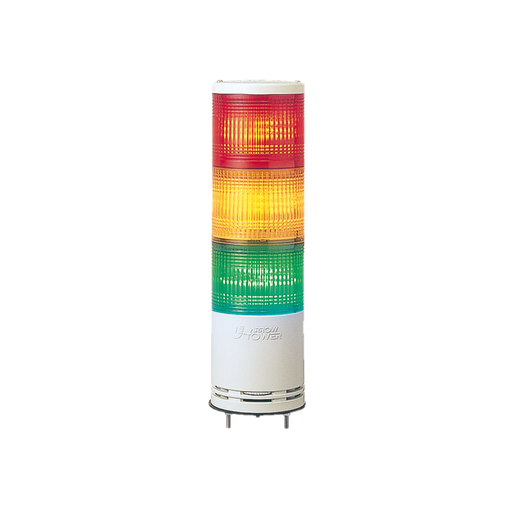 Mayer-DDS-Complete pre wired monolithic tower light, Harmony XVC, plastic, red orange green, 100mm, base mounting, steady or flashing, IP54, 100...240V AC-1