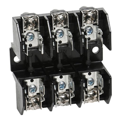 Product image for Square D 9080FB3211 30 Amp 250 Volt 3-Pole Thermoplastic Class H Standard Terminal Block Fuse Holder