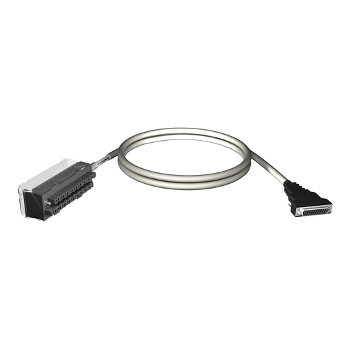 Mayer-DDS-cord set, Modicon X80, 20 ways terminal, SUB-D25 connector, 3m (9.84ft)-1