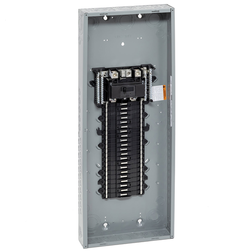 Product image for Square D QO142M225P 225A 120/240V 1phase Convertible Main Breaker Load Center, Plug-On Neutral, 42 Spaces / 52 Circuits, NEMA-1, Gray
