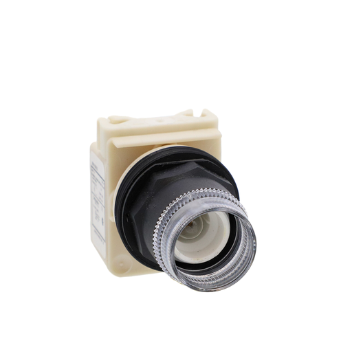 Product image for Square D 9001SK1L35 30 mm Blue Body Plastic Bezel Momentary Full Guarded Round Illuminated Push Button Operator