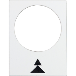 ZB2BY4909 – Marked legend,Harmony XAC,legend, 30x40mm, white, right, slow, fast