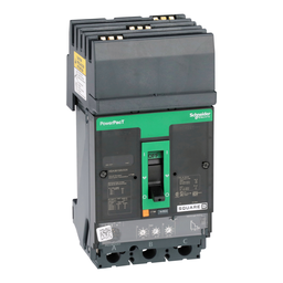 HDA36150U33X – Circuit breaker, PowerPacT H, 150A, 3 pole, 600VAC, 14kA, I-Line, Micrologic 3.2S, 80%, ABC
