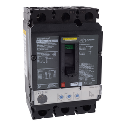 HJL36150CU33X – Circuit breaker, PowerPacT H, 150A, 3 pole, 600VAC, 25kA, lugs, Micrologic 3.2S, 100%