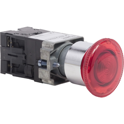 XB2BN111 – Complete push button, Harmony XAP, XB2B, mounting diameter Ø22 mm