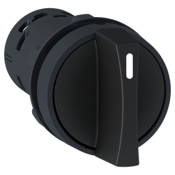 XB7ND21 – Monolithic selector switch, Harmony XB7, plastic, black, 22mm, stay put, 2 positions, stay put, 1NO