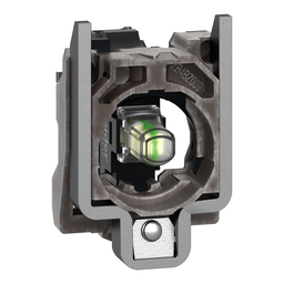 ZB4BVB1 – Complete body light block assembly, Harmony XB4, metal, universal LED, body fixing collar, 24V AC DC